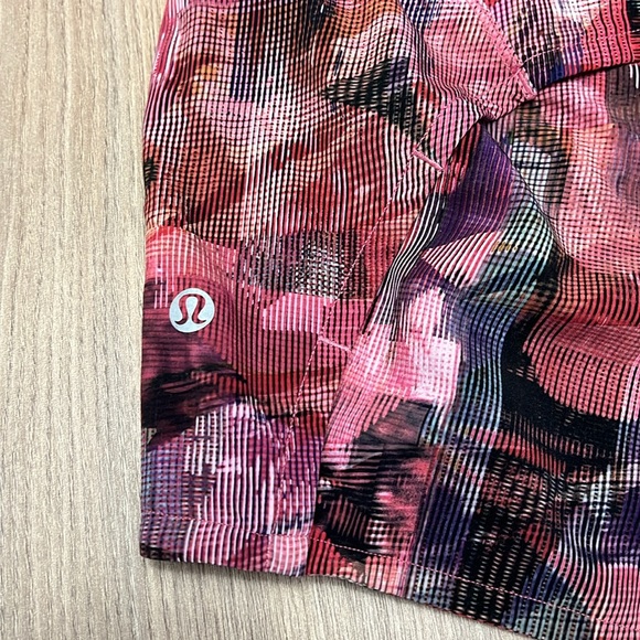 Lululemon Speed Up Short 2.5” Sun Dazed/Multi Pink Super Dark Size 10 - Picture 4 of 7